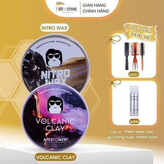 Sáp vuốt tóc nam Volcanic Clay , Nitro Wax , giữ nếp tóc , tạo kiểu tóc