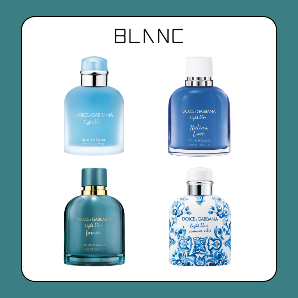 [BLANC] Mẫu dùng thử nước hoa nam (D.G) Light Blue Intense - Light Blue Forever - Italian Love - Sum