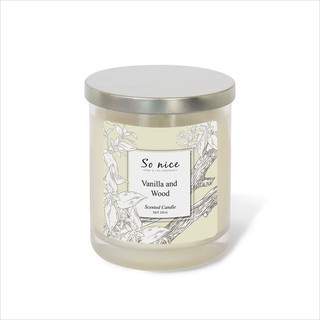 Nến thơm so nice vanilla & wood - 230g , 400g