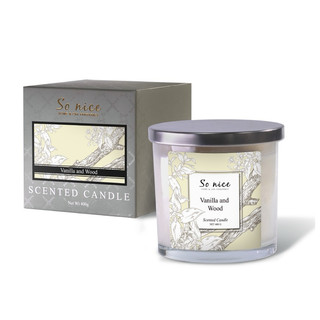 NẾN THƠM SO NICE VANILLA & WOOD - 230g , 400g