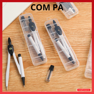 Compa học sinh kim loại chì kim dùng vẽ kỹ thuật, bộ compa chuyên dùng cho học sinh thiết kế đơn giản dễ dàng sử dụng