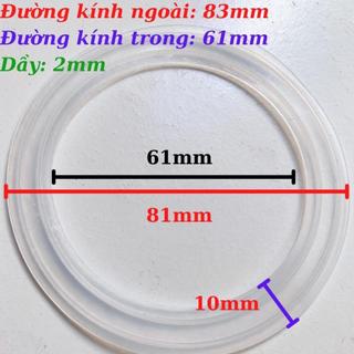 Gioăng máy xay sinh tố, ron đường kính 8cm, dầy 2mm. dùng cho máy Gali, sunhouse, jiplai, Magic