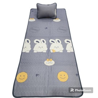 Chiếu điều Hoà cao su 90cm x 2m Tặng vỏ gối 35x50cm/ Chiếu điều hoà ktx/Chiếu văn phòng