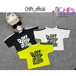  Áo Croptop Côc Tay Dáng Thể Thao In Họa Tiết Chữ Có 3 màu Cho Bé Gái