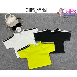 Áo Thun Cộc Tay Dáng Croptop Phong Cách Thể Thao Cho Bé Gái Có Ba Màu Cho Bé Gái