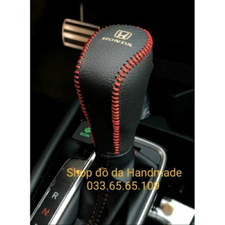 [Honda city 2021-2024] Bọc da cần số, phanh tay xe honda city 2021-2024 bằng da bò