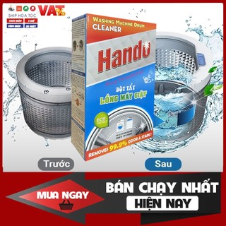 Hộp 2 gói tẩy lồng máy giặt Hando siêu sạch thế hệ mới TI681