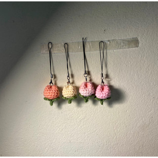 Móc Treo Điện Thoại Hoa Tulip Mini Bằng Len Handmade