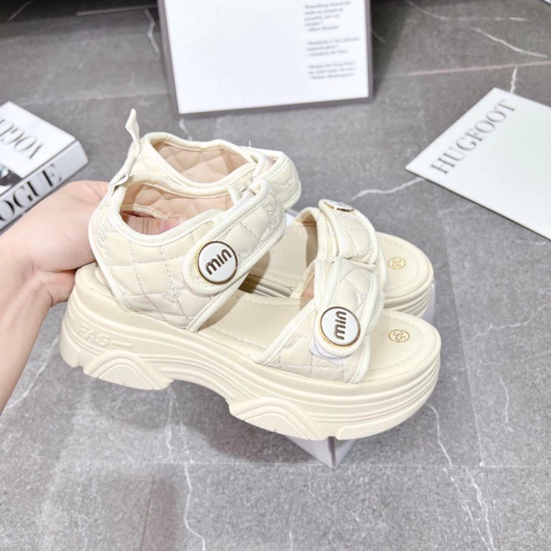 Sandal nữ tăng chiêu cao, quai hậu học sinh chất da mẫu mới siêu hót hít mã 289