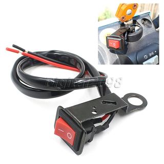 Công tắc đèn trợ sáng có pát sắt lắp chân gương xe máy