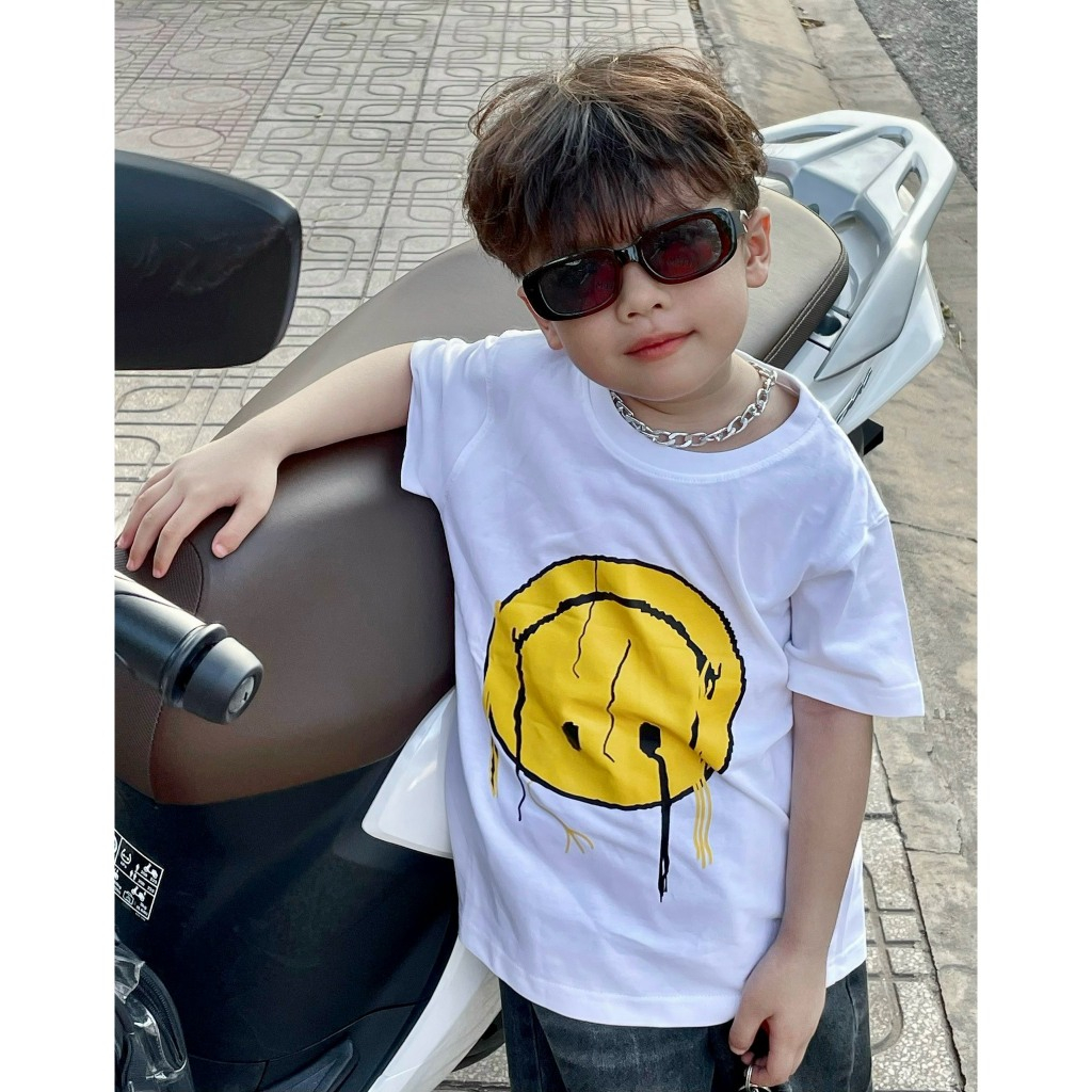 Áo thun cho bé hình mặt cười ngược, áo phông trẻ em fomr unisex,TPKIDS,[M660]