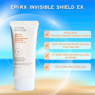 [HÀNG CÔNG TY] Kem Chống Nắng Epi-Rx Invisible Shield EX (40ml + 5ml)