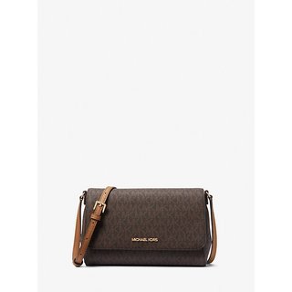 Túi đeo chéo nữ mk medium logo convertible crossbody bag 35h8gttc6b màu nâu