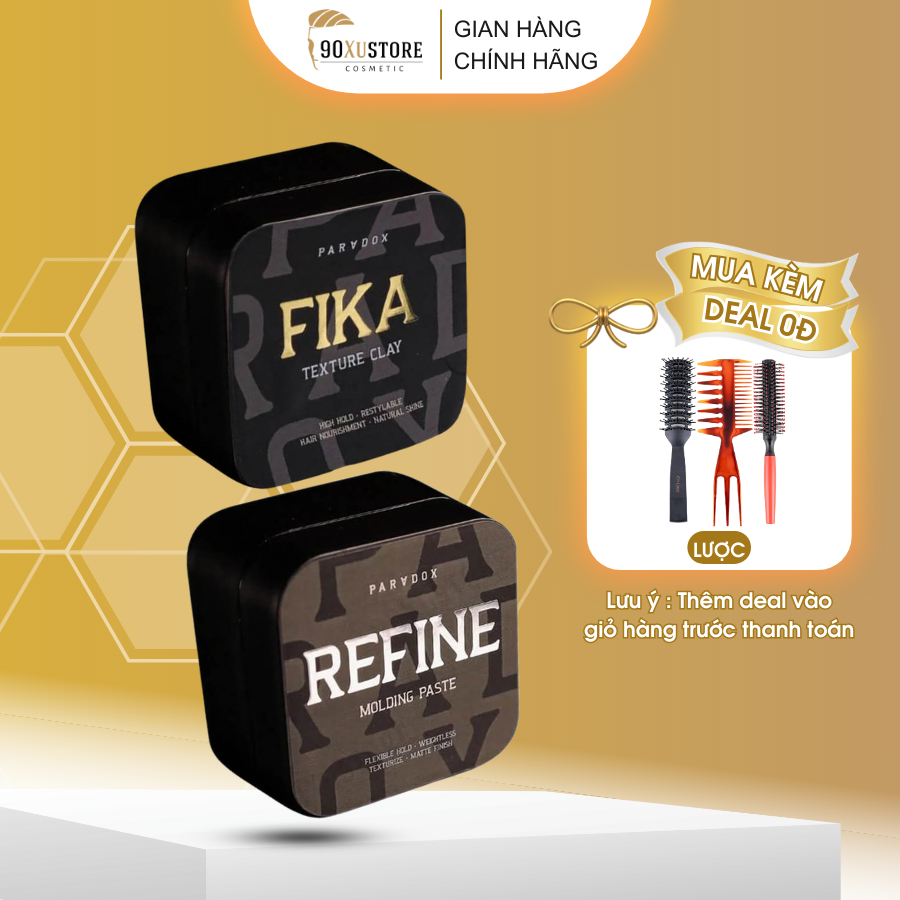 Sáp Vuốt Tóc Fika Texture Clay , Refine Molding Paste , Ver 2024 By Paradox Grooming , Giữ Nếp Tóc , Tạo Kiểu Tóc
