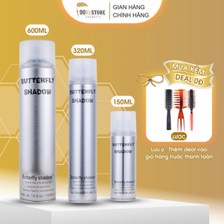 Gôm xịt giữ nếp tóc nam nữ Butterfly Shadow chính hãng , keo xịt tóc , xịt phồng tóc