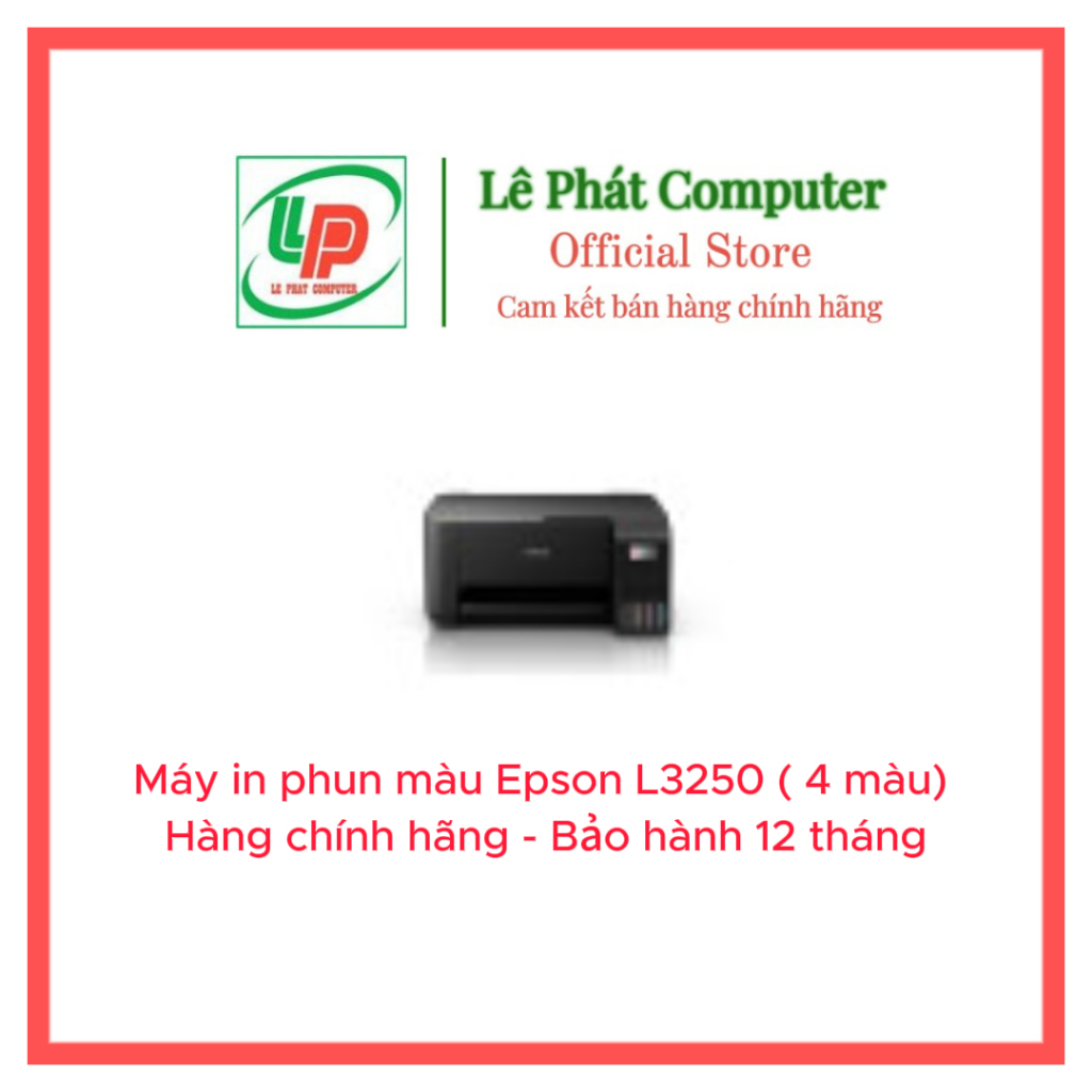 Máy in phun màu Epson L3250 (in + Scan+Copy + Wifi) - Hàng chính hãng - Bảo hành 12 Tháng - Mới 100%