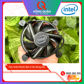 Quạt tản nhiệt CPU Fan Intel Stock lõi đồng Gen 11th FanBox Intel Zin lõi đồng kèm sẵn Keo tản nhiệt hàng bóc chip hãng