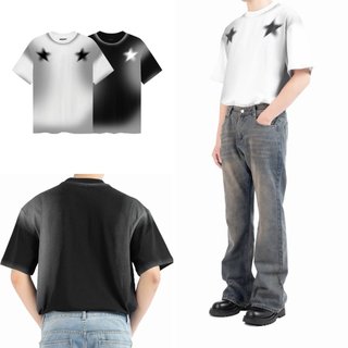 Tum machines - áo thun 100% cotton màu trắng / đen - hubble tshirt