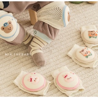  Bọc bảo vệ đầu gối cho em bé tập bò Dottodot CHEZBEBE Hàn Quốc,Tất đệm bọc đầu gối  Set 2 cái - Knee pad Made in Korea 