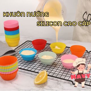 Khuôn cupcake,muffin..khuôn silicon chịu nhiệt cao nướng bánh trực tiếp