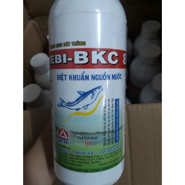 1 lít BKC 80 khử trùng ao, loại bỏ tảo