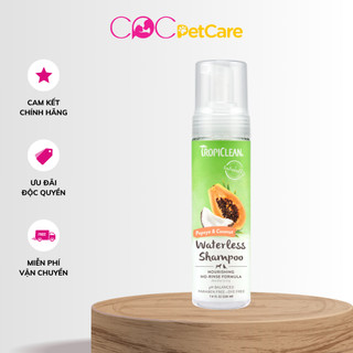 Dầu tắm khô chó mèo thương hiệu Tropiclean (Mỹ)