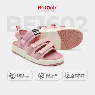 Giày Sandals Quai Ngang Nữ BeRich - BE1602 Hồng