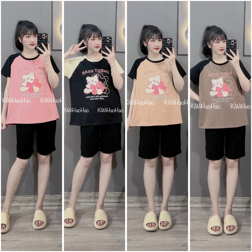 Bộ bầu và sau sinh DÀI TAY Xuân Hè cho con bú, size 43->70kg, chất kate thái, cho bà bầu mặc nhà