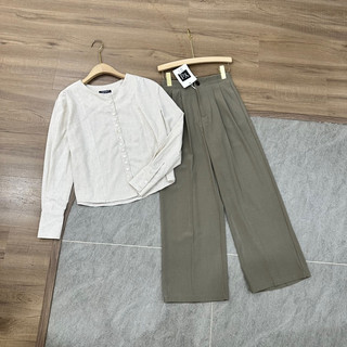 áo linen hai màu đen trắng
