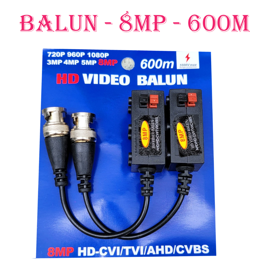 Balun gài 8.0MP cao cấp chất lượng cao BDV-05 - video balun 8.0mp - balun camera 8.0mp