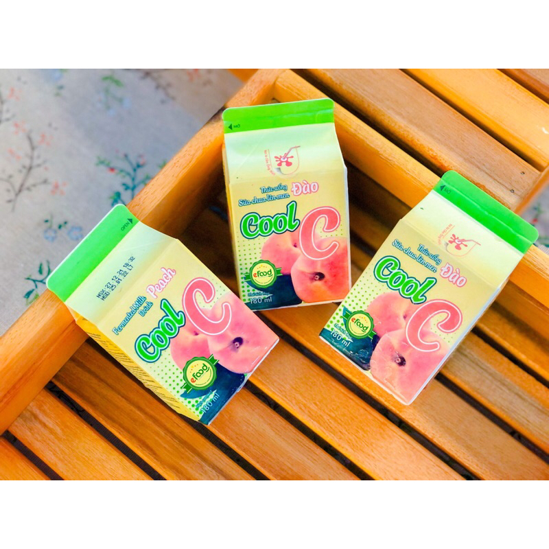 Nước ép cool c đào 180ml Dalatmilk