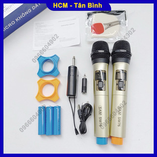 Mic không dây pin sạc sinh ra dành cho loa kéo âm ly SM76