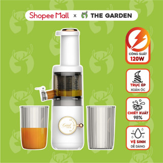 Máy Ép Chậm THE GARDEN Ép Trái Cây Nguyên Quả Kiệt Bã Dung Làm Nước Ép