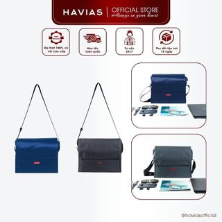 MESSENGER HAVIAS túi đeo chéo đựng vừa laptop vải Oxford cao cấp nhập khẩu