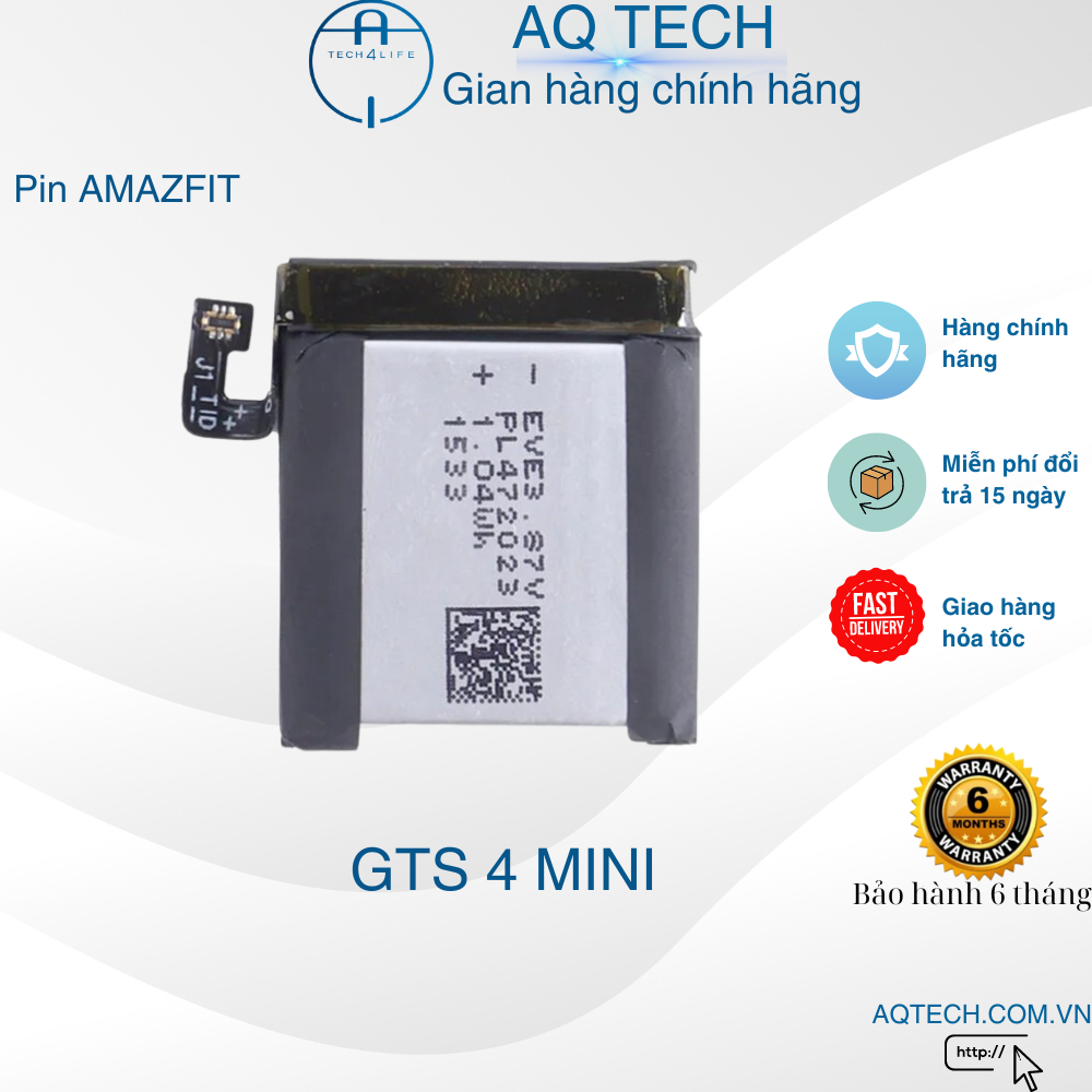 [ Chính Hãng ] Pin đồng hồ Amazfit  GTS 2/GTS 2 Mini / GTS 4 Mini
