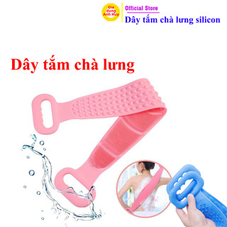Dây tắm chà cọ lưng 2 mặt bằng Silicon mền mại cọ lưng sạch sẽ - GDAH