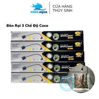 Đèn rọi 3 chế độ coco sd-300 | chuyên dùng cho bể cá thuỷ sinh, hồ biotop, hồ bán cạn…