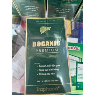 Boganic premium traphaco - mua 10 tặng 1 - bổ gan, giải độc gan, tăng sức đề kháng, chống oxy hóa - lọ 30v
