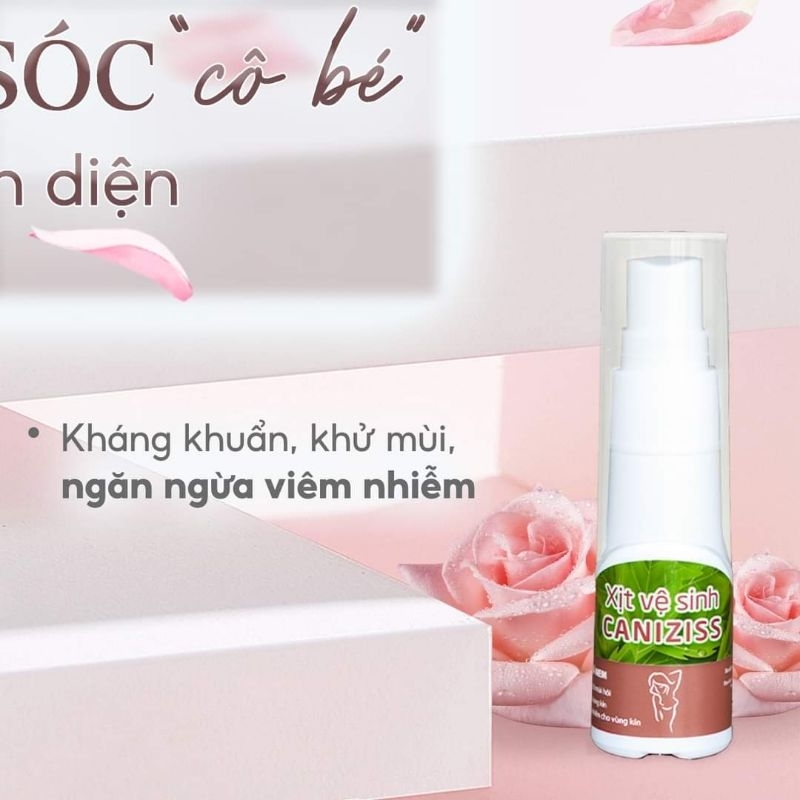 xịt phụ khoa vệ sinh phụ nữ CANIZICSS, hỗ trợ ngừa nấm ngứa, viêm nhiễm phụ khoa