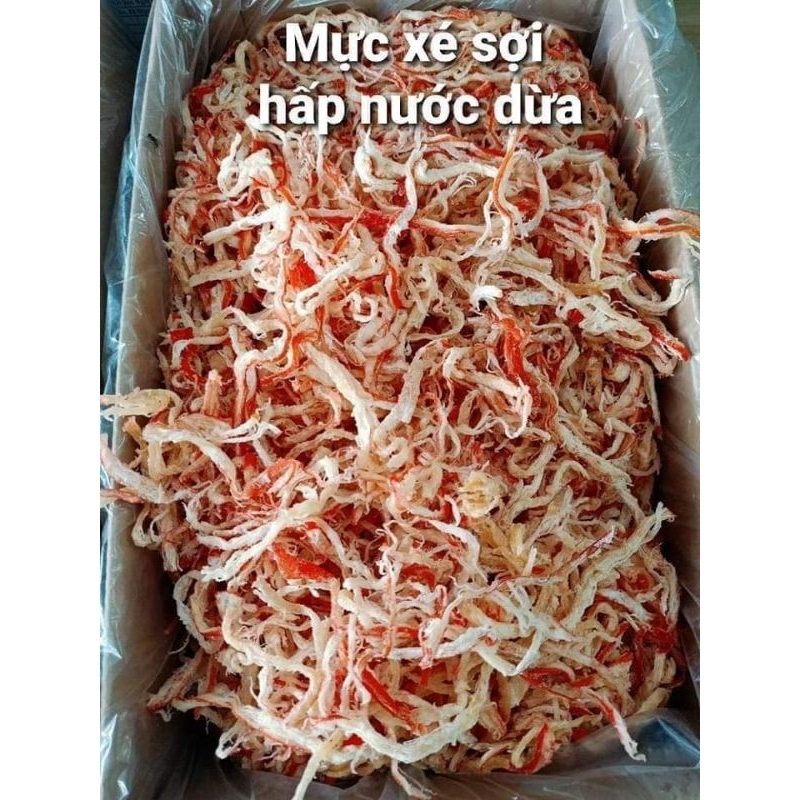 [Hàng tết]Mực xé sợi hấp dừa 300g
