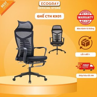 Ghế Xoay Văn Phòng Ecogray Ngả Lưng, Xoay 360 độ, thiết kế công thái học- KX01/ S04/ S07