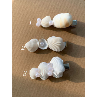Kẹp tóc vỏ sò handmade ( ảnh thật shop chụp)