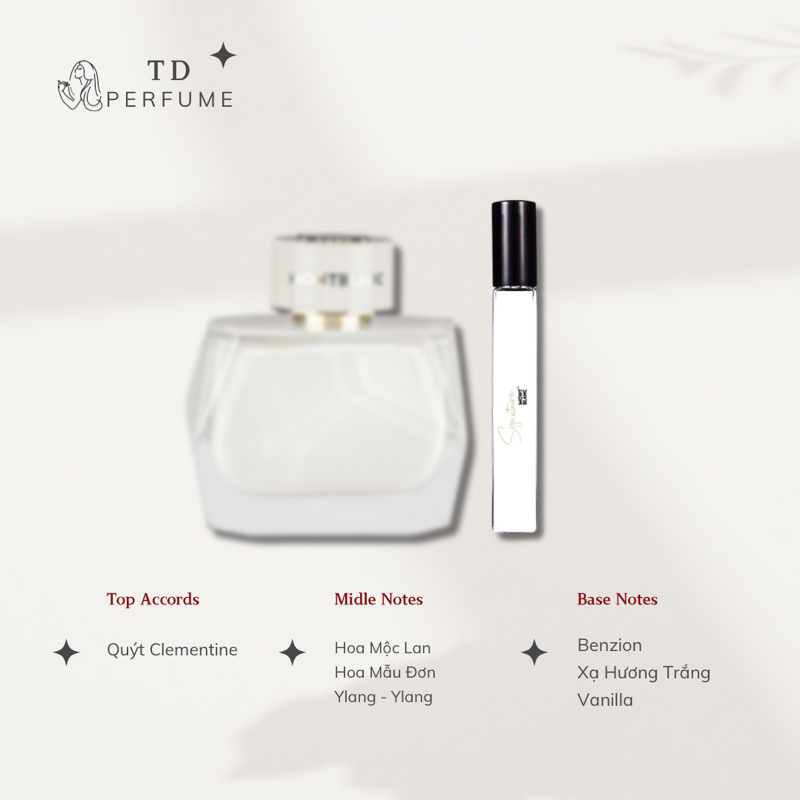 10ml [Mẫu thử] - MONT  SIGNATURE - Nước hoa nữ mini