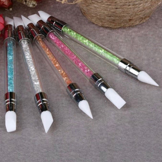Sét cọ silicon dặm foi ,cọ miết stick nặn hoa cán đá làm nail