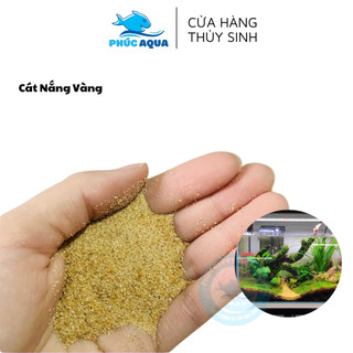 Cát nắng vàng | cát trải nền trang trí bể cá, bể thuỷ sinh