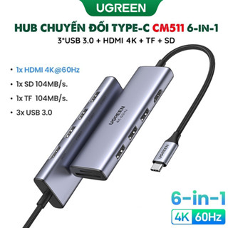 [Tổng hợp] Bộ chuyển đổi Hub Type-C Ugreen 10in1 7in1 6in1 5in1 HDMI 4K USB 3.0 PD100W RJ45 + SD/TF 60384 60383 15598