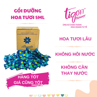 200 gói NƯỚC DƯỠNG HOA BAMBI - Hoa tươi lâu rực rỡ, giữ nước sạch hơn (1 gói 5ml) (ĐƯỢC ĐỒNG KIỂM)