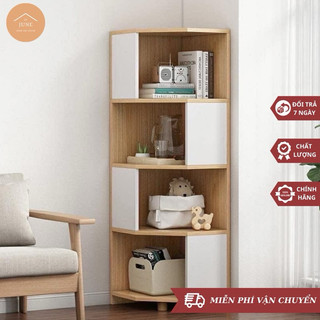 Kệ Sách Góc Tường Mẫu Mới, Kệ Sách Hình Tam Giác Để Góc Tường Tiện Lợi Đa Năng