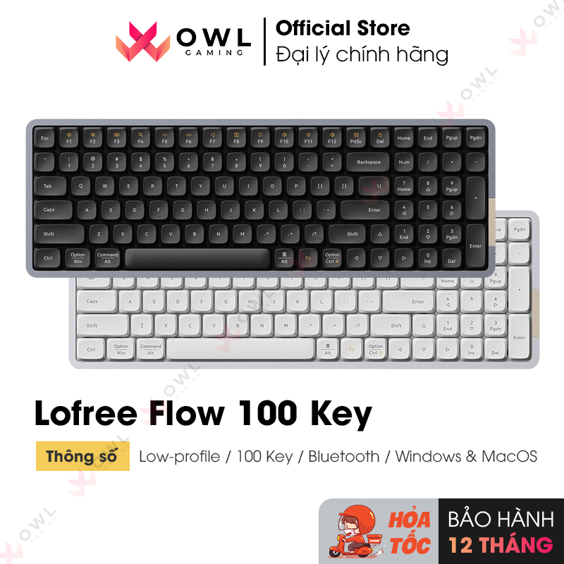 Bàn phím cơ Lofree Flow 100 Key (Hàng chính hãng)