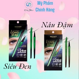BÚT KẺ MẮT BROWIT AURORA LONGSTAY - không thấm nước, chống mồ hôi, viết mịn